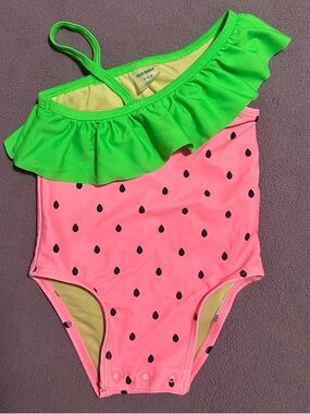 Old Navy Neon Green Baby Girl Swimsuit